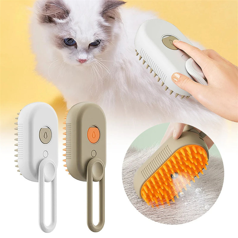 Cepillos de pelo para gatos y perros, aerosol eléctrico 3 en 1